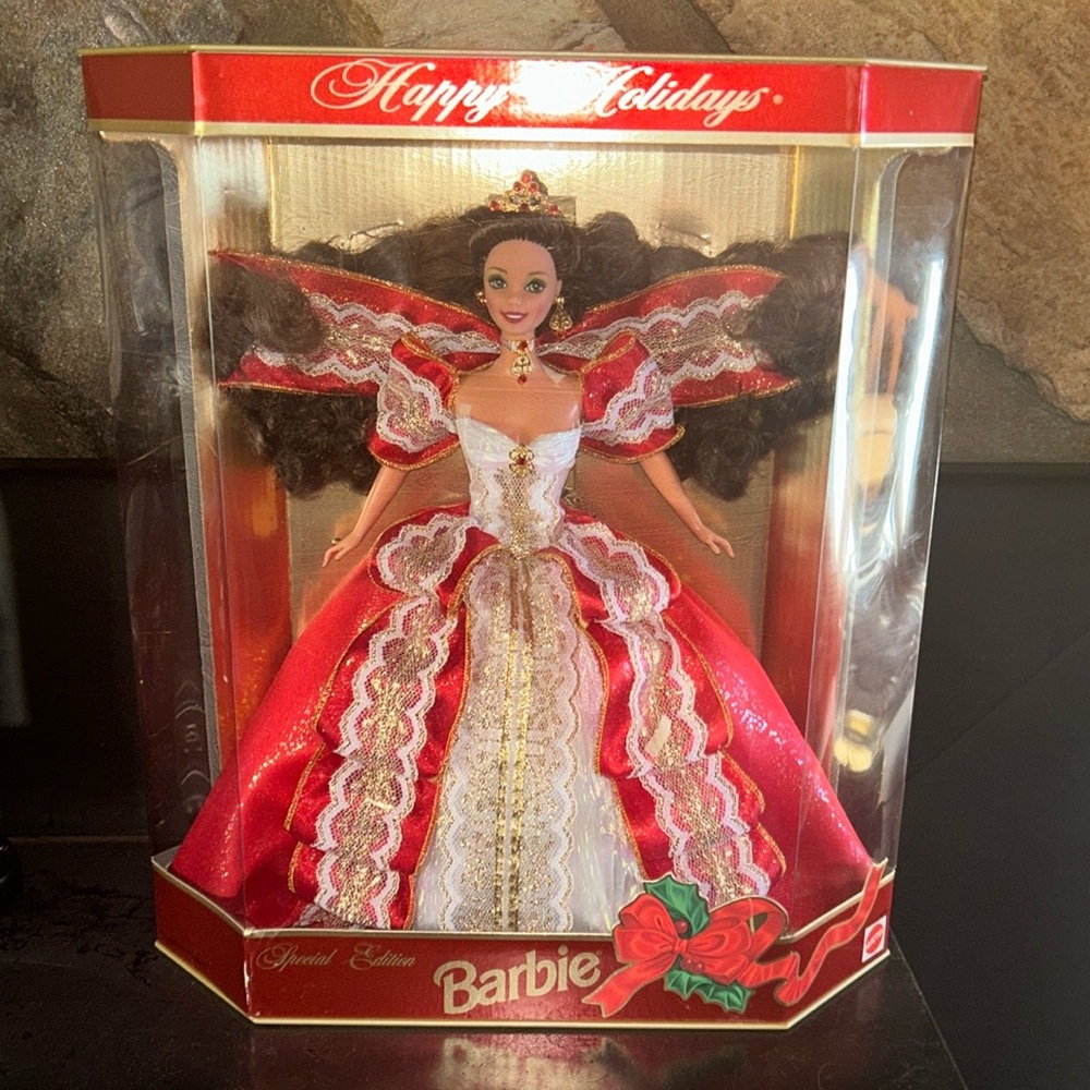 Rare 1997 holiday Barbie with misprint